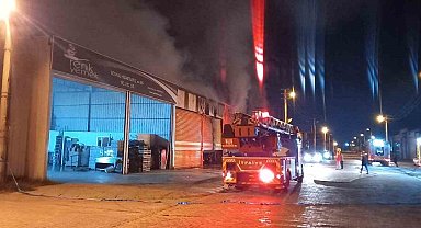 Aydın'daki yangında üç iş yeri zarar gördü