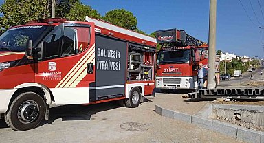 Ayvalık'ta açılışı yapılacak olan 5 yıldızlı otelde çıkan yangın korkuttu