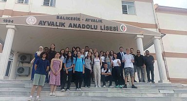 Ayvalık'ta AYAL Almanyalı öğrencileri ağırladı