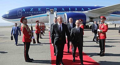 Azerbaycan Cumhurbaşkanı Aliyev Gürcistan'da