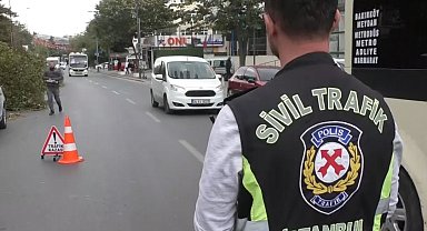 Bakırköy'de yaya geçidi denetiminde bazı sürücüler cezalara itiraz etti