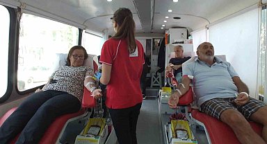 Balıkesir'de kan bağışı kampanyası ilgi gördü