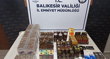 Balıkesir'de polisten narkotik ve kaçakçılık operasyonu