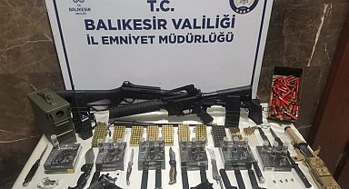 Bandırma'da ateşli silah ve mühimmat operasyonu