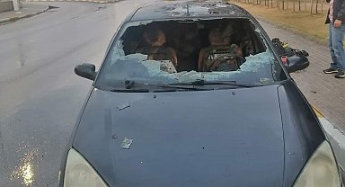 Bandırma'da seyir halindeki otomobil alev aldı