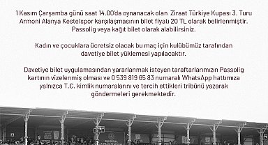 Bandırmaspor - Alanya Kestelspor maçının biletleri satışta