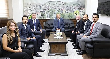 Barolar Birliği Başkanı Sağkan, Başkan Pekmezci'yle görüştü