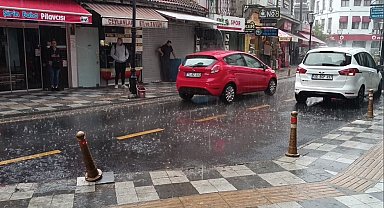 Bartın'da sağanak yağış