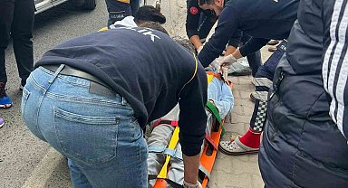 Başakşehir'de kapısı açık minibüsten düşen adam ağır yaralandı