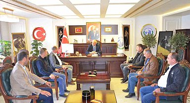 Başkan Bakkalcıoğlu Taşıyıcılar Kooperatifi yöneticileri ile bir araya geldi