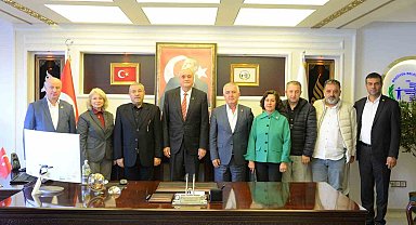 Başkan Bakkalcıoğlu yeni il başkanı ile bir araya geldi