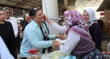 Başkan Çerçioğlu, Sultanhisar Pazarı'nda vatandaşlarla buluştu