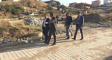 Başkan Doğan, üst yapı çalışmalarını yerinde inceledi