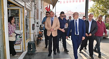 Başkan Ergün, devam eden prestij cadde çalışmasını inceledi