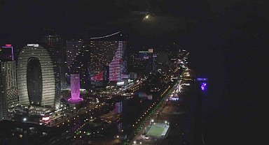 Batum'da meteorun düştüğü an dron ile görüntülendi