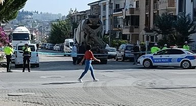 Beton mikseri altında kalan kadın hayatını kaybetti
