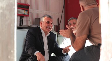 Beyazgül çarşı esnafıyla bir araya geldi