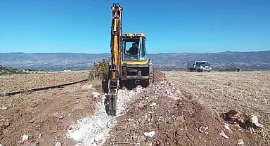 Bin 200 metre sulama hattı çiftciye can olacak