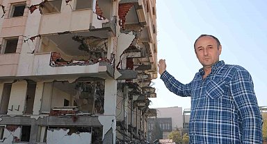 Bina yıkımını üstlenen firmanın 'işi yarım bırakıp kaçtığı' iddiası