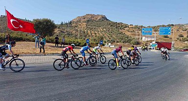 Bisikletçiler Söke'de coşkuyla karşılandı