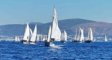 Bodrum'da 150 tekne ve bin 500'ü aşkın yarışçı rüzgarla buluştu