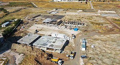 Bölgenin ilk sosyal hizmet kampüsünün inşaatı hızla yükseliyor