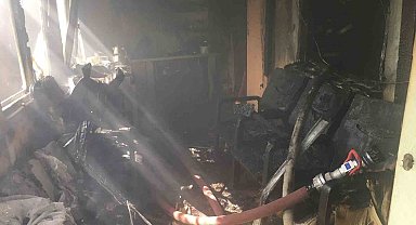 Burdur'da evin yatak odasında çıkan yangın korkuttu