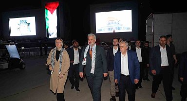 Büyük Filistin Mitingi öncesi AK Parti İstanbul İl Başkanı ve STK temsilcileri çalışmaları takip etti