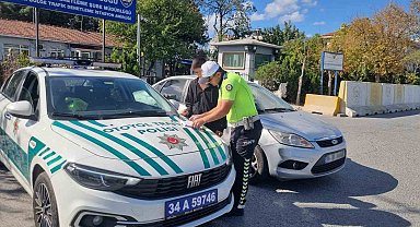 Büyükçekmece'de trafikte tehlikeli hareketler yapan şahıs yakalandı