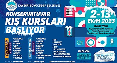 Büyükşehir, konservatuvar kış kursları kayıtlarını almaya başlıyor