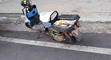 Çalıntı motosiklet terk edilmiş vaziyette bulundu