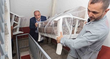 CAMEK'te üretilen mobilyalar ihtiyaç sahiplerine ulaştırılıyor