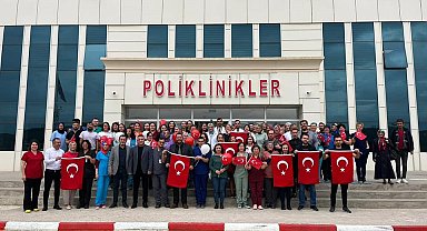 Çan Devlet Hastanesi Kırmızı-Beyaza büründü