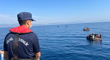 Can salları içindeki 91 düzensiz göçmen kurtarıldı