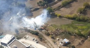 Çanakkale'de ziraat alanındaki yangın büyümeden söndürüldü