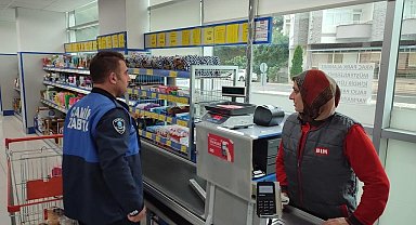 Canik'te marketlere denetim