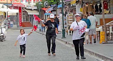 Çeşme'de Cumhuriyet için koştular