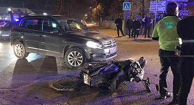 Cip ile motosiklet çarpıştı: 1 yaralı