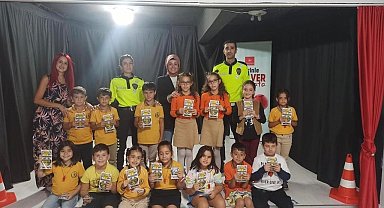 Çocuklar trafik kuralları hakkında bilgilendirildi