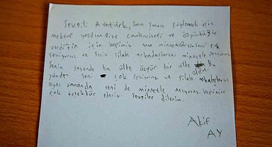 Çocuklardan Atatürk'e 100. yıl mektubu