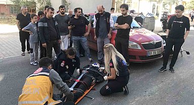 Çorlu'da trafik kazası: 1 yaralı