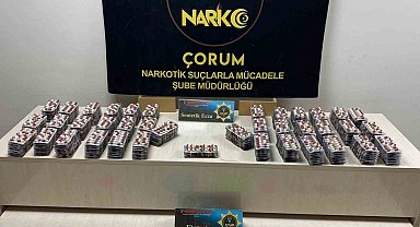 Çorum polisinden uyuşturucu operasyonu