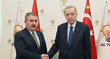 Cumhurbaşkanı Erdoğan, BBP Genel Başkanı Destici'yi kabul etti