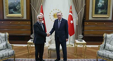 Cumhurbaşkanı Erdoğan, HÜDA PAR Genel Başkanı Yapıcıoğlu'nu kabul etti