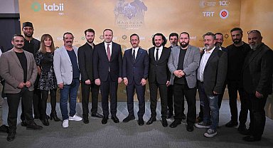 Cumhuriyet'in 100. yılı için hazırlanan "Mahsusa Trablusgarp" dizisinin ön gösterimi yapıldı