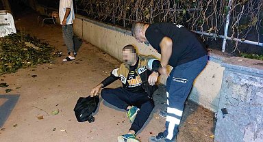 Daha önce bıçaklanan yabancı uyruklu şahıs bu kez de darp edilerek hastanelik oldu