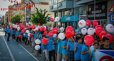 Dalaman'da Cumhuriyet yürüyüşü