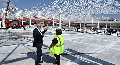 Davraz Kapalı Pazaryerinin 2 ay içerisinde tamamlanması hedefleniyor