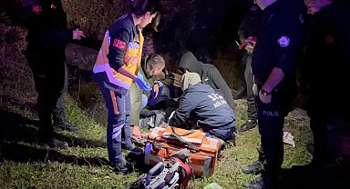 Dengesini kaybedip su kanalına düştü