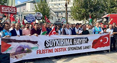 Denizliler Filistin'e destek için yürüdü